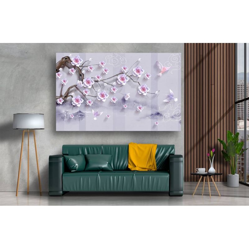 Casa si Gradina - Decoratiuni - Tablouri - Tablou canvas - Abstract copac si pasari, 75x50 cm - Infinity.ro
