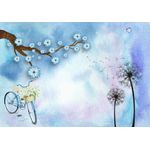 Casa si Gradina - Decoratiuni - Tablouri - Tablou canvas - Papadie si bicicleta, 50x35 cm - Infinity.ro