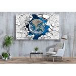 Casa si Gradina - Decoratiuni - Tablouri - Tablou canvas - Pamantul 3d, 50x35 cm - Infinity.ro