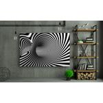 Casa si Gradina - Decoratiuni - Tablouri - Tablou canvas - Model 3d linii negre, 50x35 cm - Infinity.ro