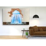 Casa si Gradina - Decoratiuni - Tablouri - Tablou canvas - Model 3d abstract cascada din perete, 50x35 cm - Infinity.ro