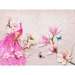 Casa si Gradina - Decoratiuni - Tablouri - Tablou canvas - Abstract flamingo roz, 75x50 cm - Infinity.ro