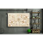 Casa si Gradina - Decoratiuni - Tablouri - Tablou canvas - Abstract flori aurii si papadie, 100x70 cm - Infinity.ro