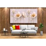 Casa si Gradina - Decoratiuni - Tablouri - Tablou canvas - Abstract flori colorate cu perle, 50x35 cm - Infinity.ro