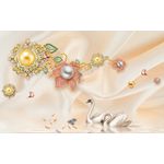 Casa si Gradina - Decoratiuni - Tablouri - Tablou canvas - Lebede in natura abstract, 75x50 cm - Infinity.ro