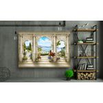 Casa si Gradina - Decoratiuni - Tablouri - Tablou canvas - Gradina din curte, 90x50 cm - Infinity.ro