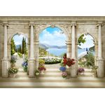 Casa si Gradina - Decoratiuni - Tablouri - Tablou canvas - Gradina din curte, 90x50 cm - Infinity.ro