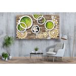 Casa si Gradina - Decoratiuni - Tablouri - Tablou canvas - Abstract flori si inele, 100x70 cm - Infinity.ro