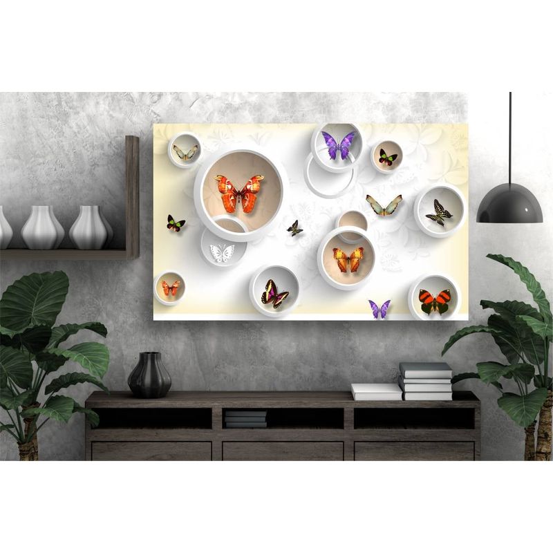 Casa si Gradina - Decoratiuni - Tablouri - Tablou canvas - Fluturi abstract, 75x50 cm - Infinity.ro