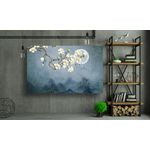 Casa si Gradina - Decoratiuni - Tablouri - Tablou canvas - Abstract luna si pasarile, 90x50 cm - Infinity.ro