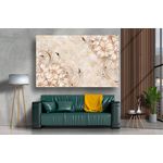 Casa si Gradina - Decoratiuni - Tablouri - Tablou canvas - Flori si ramuri bronz, 50x35 cm - Infinity.ro