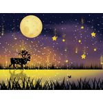 Casa si Gradina - Decoratiuni - Tablouri - Tablou canvas - Abstract luna si stele, 90x50 cm - Infinity.ro