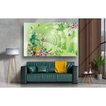 Casa si Gradina - Decoratiuni - Tablouri - Tablou canvas - Abstract paun si fluturi, 50x35 cm - Infinity.ro