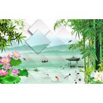 Casa si Gradina - Decoratiuni - Tablouri - Tablou canvas - Abstract peisaj asiatic, 90x50 cm - Infinity.ro
