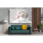 Casa si Gradina - Decoratiuni - Tablouri - Tablou canvas - Abstract tunel cu floare alba, 75x50 cm - Infinity.ro