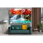 Casa si Gradina - Decoratiuni - Tablouri - Tablou canvas - Cascada si lacul, 90x50 cm - Infinity.ro