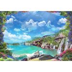 Casa si Gradina - Decoratiuni - Tablouri - Tablou canvas - Cascada si muntele, 90x50 cm - Infinity.ro