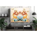 Casa si Gradina - Decoratiuni - Tablouri - Tablou canvas - Cerbi in natura abstract, 100x70 cm - Infinity.ro