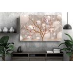 Casa si Gradina - Decoratiuni - Tablouri - Tablou canvas - Copac auriu cu perle, 90x50 cm - Infinity.ro
