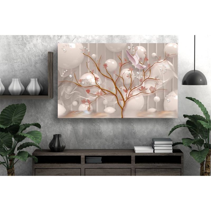 Casa si Gradina - Decoratiuni - Tablouri - Tablou canvas - Copac auriu cu perle, 90x50 cm - Infinity.ro