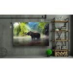 Casa si Gradina - Decoratiuni - Tablouri - Tablou canvas - Elefant in apa, 90x50 cm - Infinity.ro