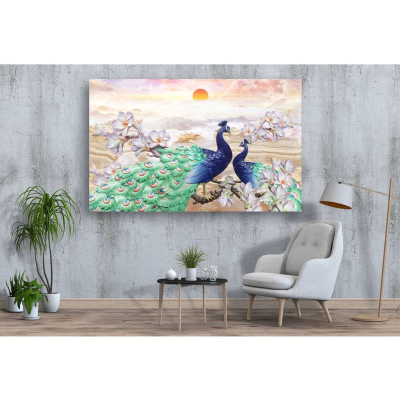 Casa si Gradina - Decoratiuni - Tablouri - Tablou canvas - Fazani abstract in natura, 75x50 cm - Infinity.ro