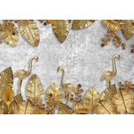 Casa si Gradina - Decoratiuni - Tablouri - Tablou canvas - Fazani aurii abstract, 50x35 cm - Infinity.ro
