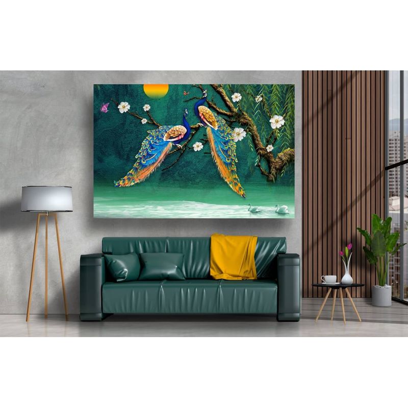Casa si Gradina - Decoratiuni - Tablouri - Tablou canvas - Fazani in natura, 100x70 cm - Infinity.ro