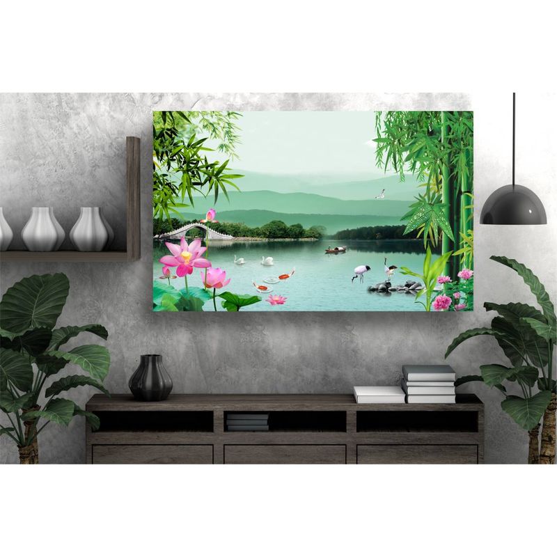 Casa si Gradina - Decoratiuni - Tablouri - Tablou canvas - Flora si fauna din parc, 90x50 cm - Infinity.ro