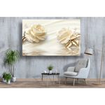 Casa si Gradina - Decoratiuni - Tablouri - Tablou canvas - Flori aurii reflexie in apa, 90x50 cm - Infinity.ro