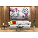 Casa si Gradina - Decoratiuni - Tablouri - Tablou canvas - Insula flori si ambarcatiuni, 75x50 cm - Infinity.ro