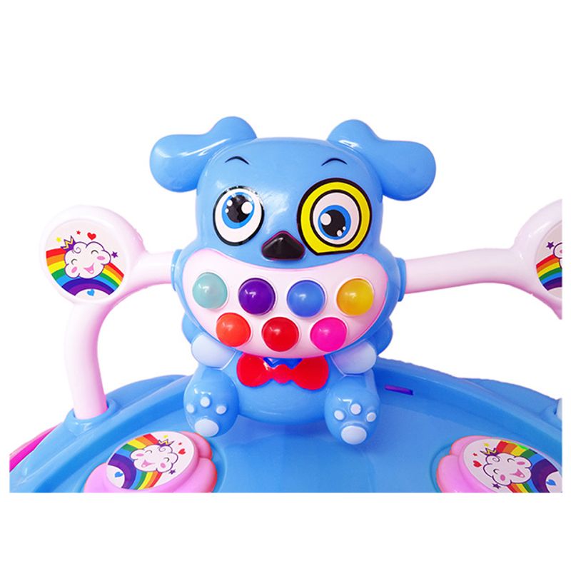 Jucarii, Copii si Bebe/Carucioare si articole de transport/Premergatoare - Premergator salamandra kids multifunctional pentru copii, reglabil pe trepte, pliabil, scaun reglabil, albastru - Infinity.ro