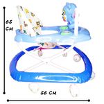 Jucarii, Copii si Bebe/Carucioare si articole de transport/Premergatoare - Premergator salamandra kids multifunctional pentru copii, reglabil pe trepte, pliabil, scaun reglabil, albastru - Infinity.ro