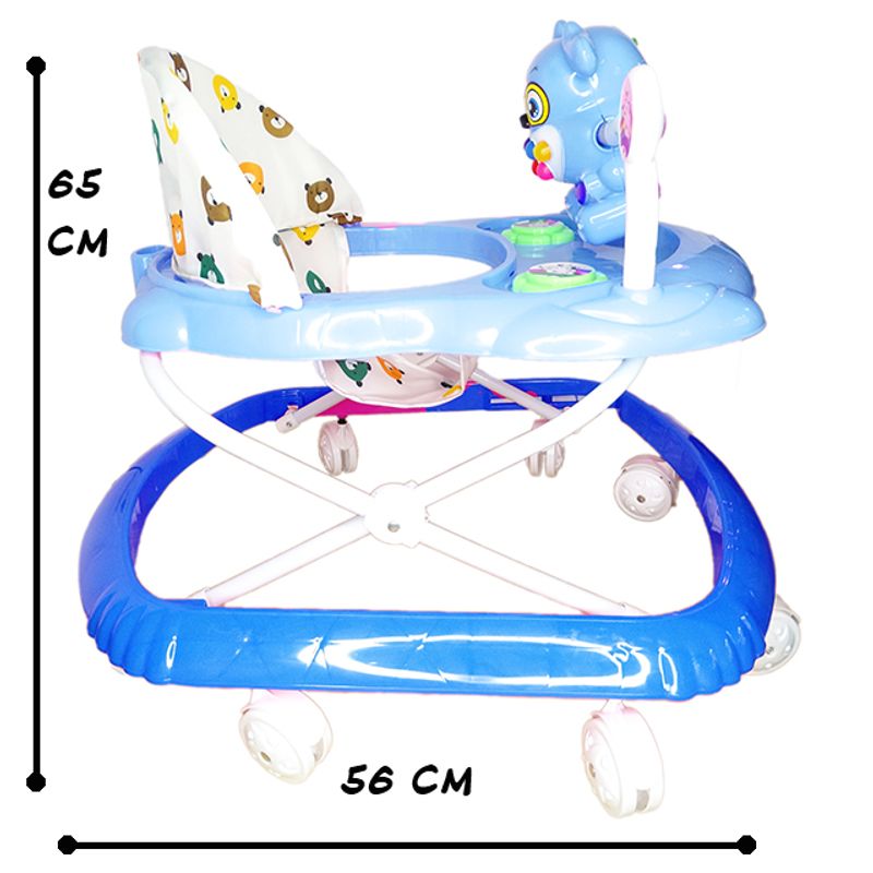Jucarii, Copii si Bebe/Carucioare si articole de transport/Premergatoare - Premergator salamandra kids multifunctional pentru copii, reglabil pe trepte, pliabil, scaun reglabil, albastru - Infinity.ro