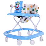 Jucarii, Copii si Bebe/Carucioare si articole de transport/Premergatoare - Premergator salamandra kids multifunctional pentru copii, reglabil pe trepte, pliabil, scaun reglabil, albastru - Infinity.ro