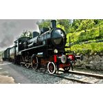 Casa si Gradina - Decoratiuni - Tablouri - Tablou canvas Locomotive model 72, 90x50 cm - Infinity.ro