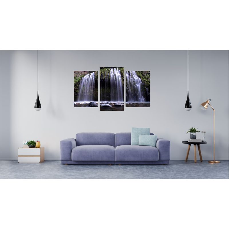 Casa si Gradina - Decoratiuni - Tablouri - Tablou multicanvas 3 piese model Cascada 11, 150x90 cm - Infinity.ro