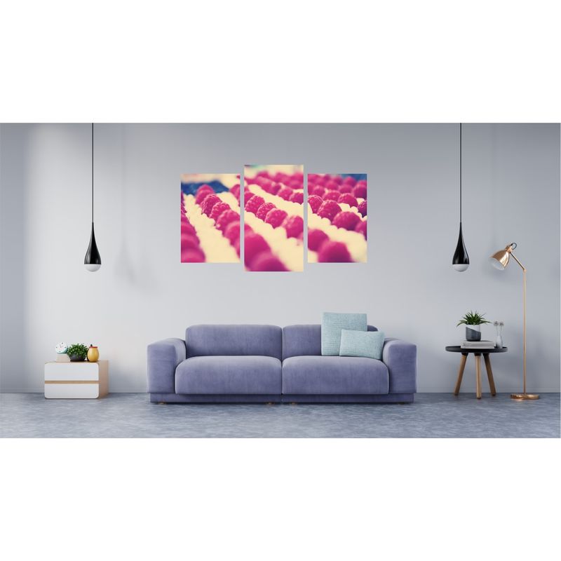 Casa si Gradina - Decoratiuni - Tablouri - Tablou multicanvas 3 piese Food and Drinks model 49, 150x90 cm - Infinity.ro