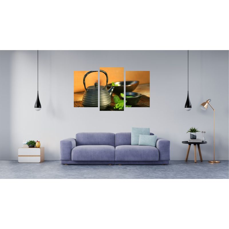 Casa si Gradina - Decoratiuni - Tablouri - Tablou multicanvas 3 piese Food and Drinks model 230, 150x90 cm - Infinity.ro