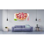 Casa si Gradina - Decoratiuni - Tablouri - Tablou multicanvas 3 piese Food and Drinks model 199, 150x90 cm - Infinity.ro