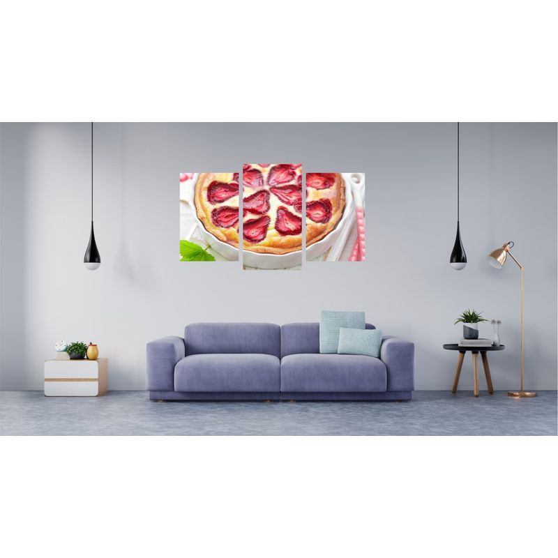 Casa si Gradina - Decoratiuni - Tablouri - Tablou multicanvas 3 piese Food and Drinks model 199, 150x90 cm - Infinity.ro