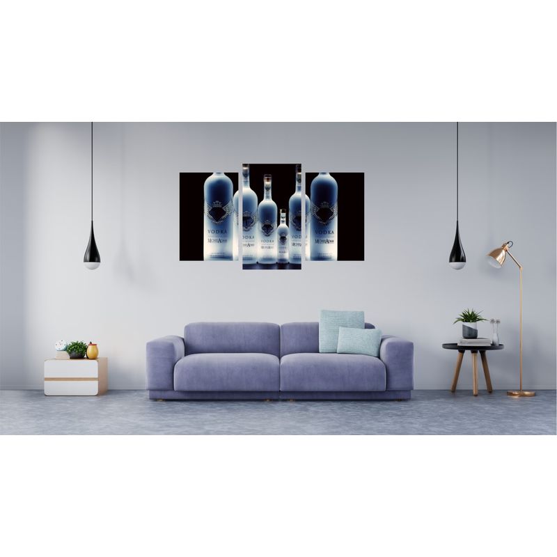 Casa si Gradina - Decoratiuni - Tablouri - Tablou multicanvas 3 piese Food and Drinks model 208, 150x90 cm - Infinity.ro