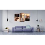Casa si Gradina - Decoratiuni - Tablouri - Tablou multicanvas 3 piese Food and Drinks model 172, 150x90 cm - Infinity.ro