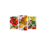 Casa si Gradina - Decoratiuni - Tablouri - Tablou multicanvas 3 piese Food and Drinks model 188, 150x90 cm - Infinity.ro