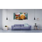 Casa si Gradina - Decoratiuni - Tablouri - Tablou multicanvas 3 piese Food and Drinks model 204, 150x90 cm - Infinity.ro