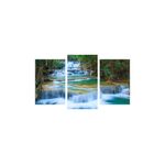 Casa si Gradina - Decoratiuni - Tablouri - Tablou multicanvas 3 piese model Cascada 15, 150x90 cm - Infinity.ro