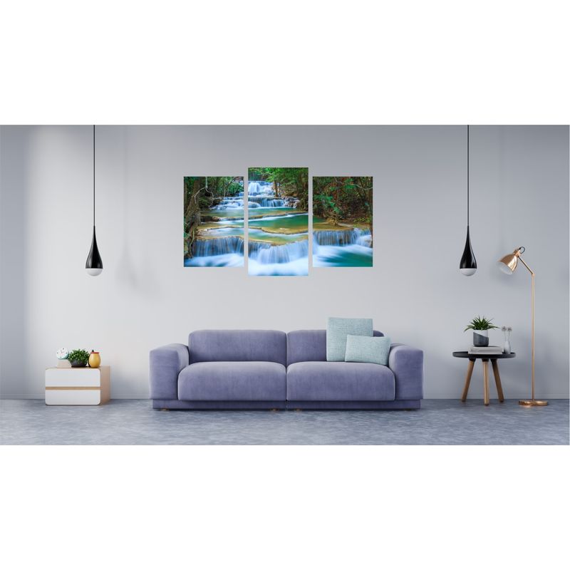 Casa si Gradina - Decoratiuni - Tablouri - Tablou multicanvas 3 piese model Cascada 15, 150x90 cm - Infinity.ro