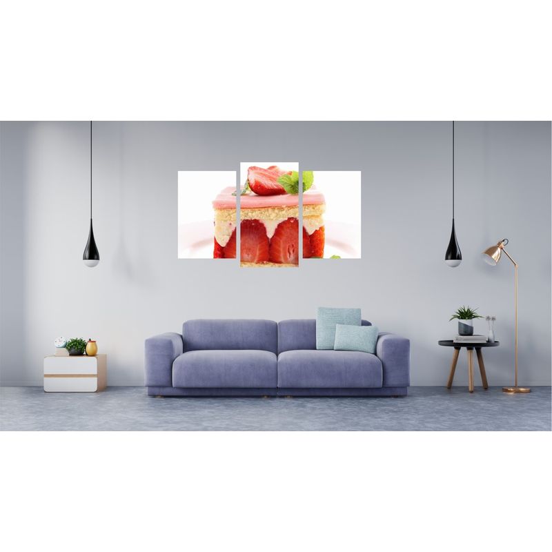 Casa si Gradina - Decoratiuni - Tablouri - Tablou multicanvas 3 piese Food and Drinks model 212, 150x90 cm - Infinity.ro