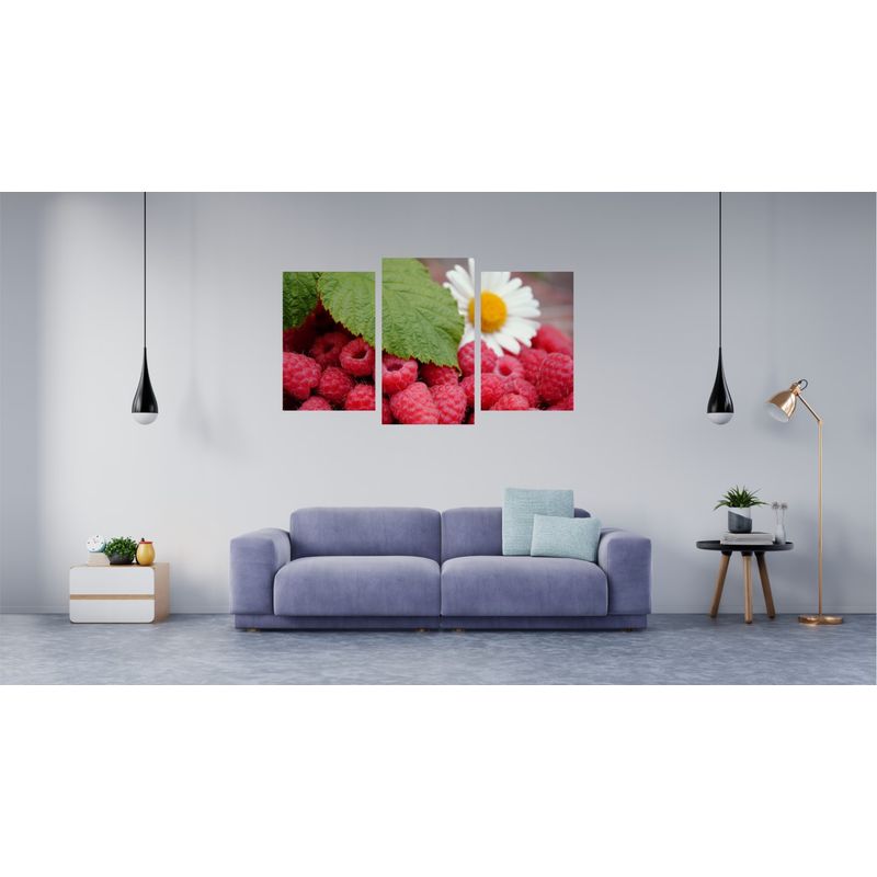 Casa si Gradina - Decoratiuni - Tablouri - Tablou multicanvas 3 piese Food and Drinks model 76, 150x90 cm - Infinity.ro