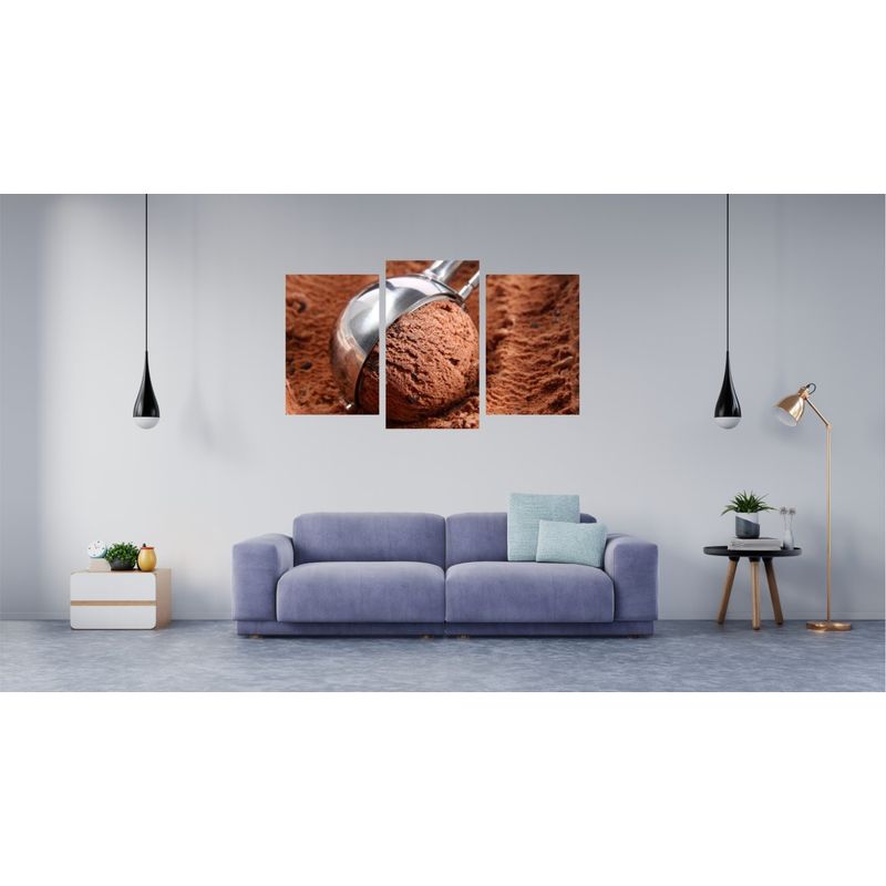 Casa si Gradina - Decoratiuni - Tablouri - Tablou multicanvas 3 piese Food and Drinks model 75, 150x90 cm - Infinity.ro